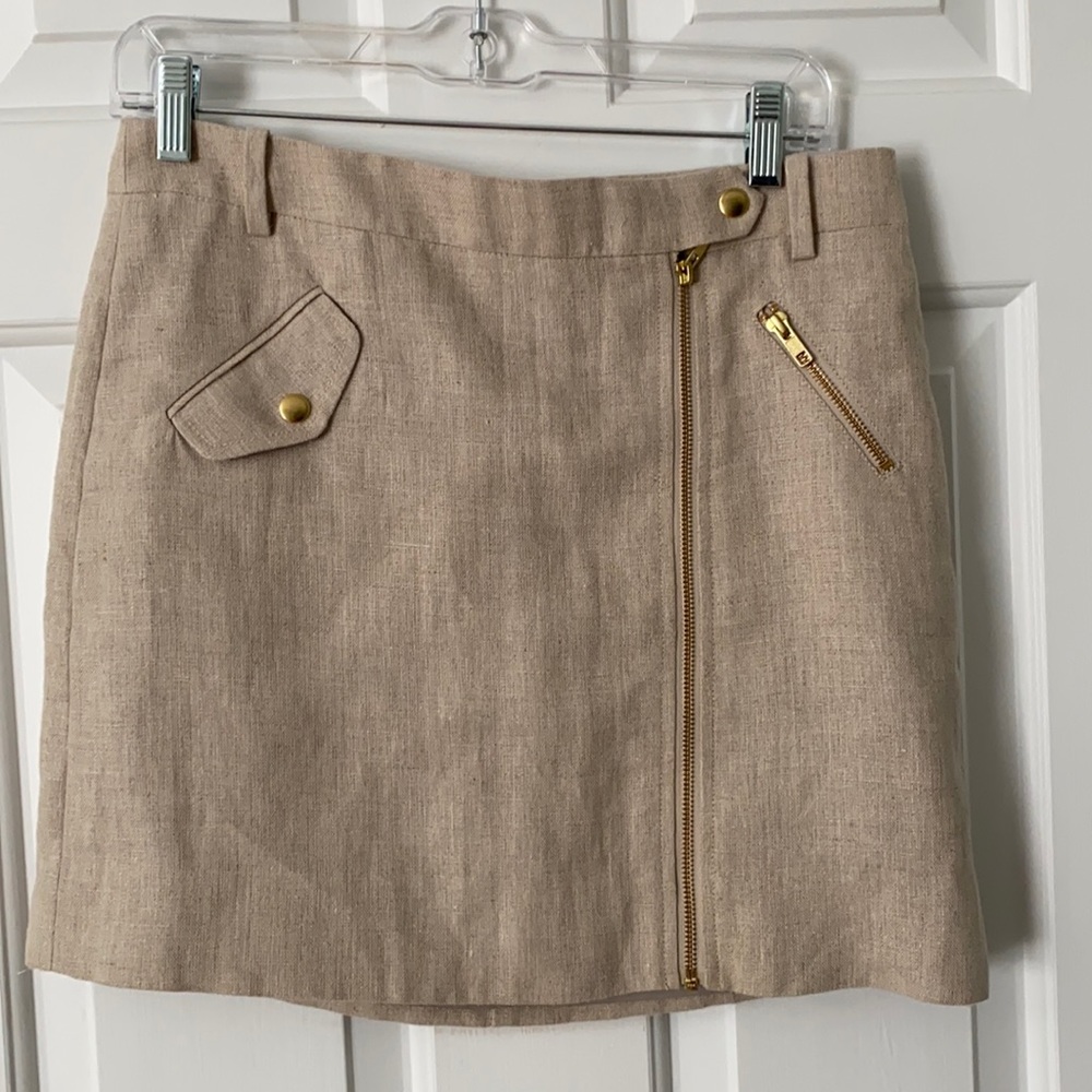 J. Crew Linen Mini Skirt Size 4